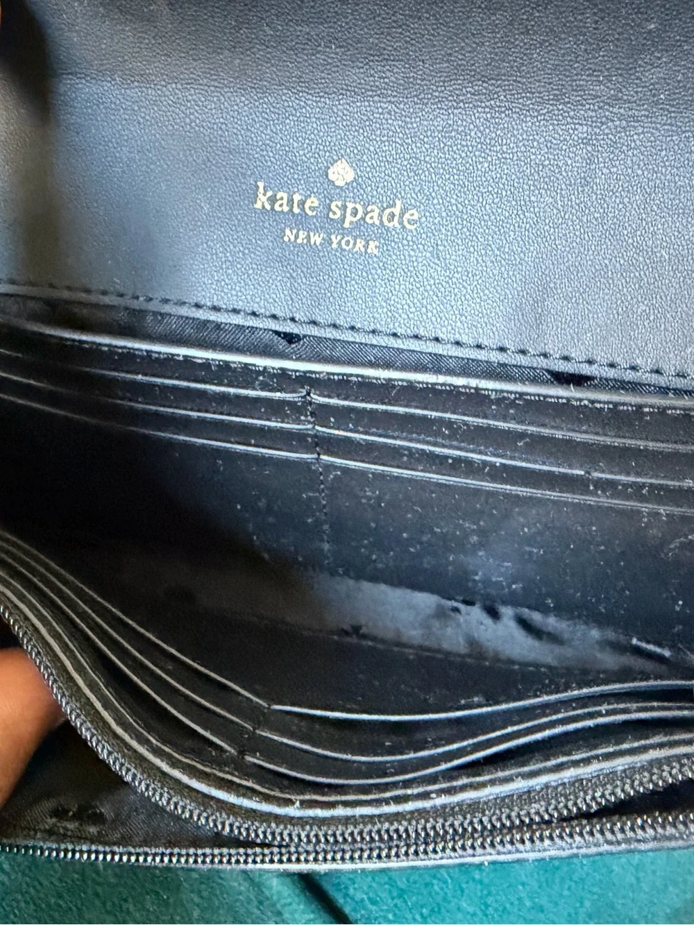 Kate Spade Black  Glimmer Tote with Matching Wristlet and Wallet Set